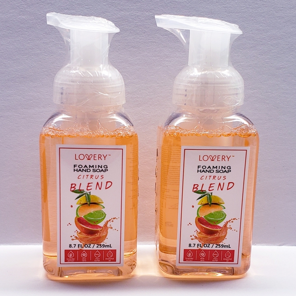 CITRUS BLEND Gentle Cleansing ALL Natural Moisturizing Foaming Hand Soap(2 pack)